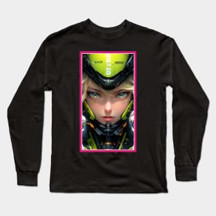 Anime Race Girl | High Quality Anime Artwork | Chibi Manga Anime Art Long Sleeve T-Shirt